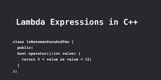 lambda expression in c++